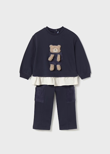 IMG_1130 MAYORAL Navy Bear 2 Piece Tracksuit - Image 1