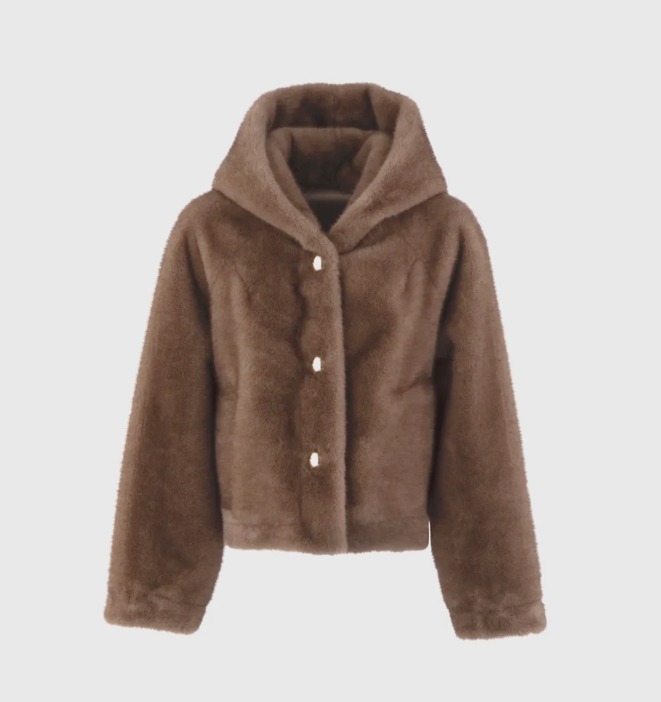 Screenshot Faux Fur Jacket - Image 1