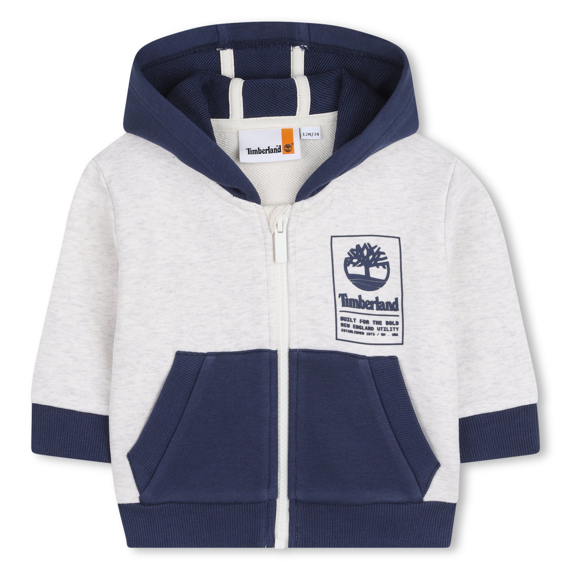 T60865_C23_001 TIMBERLAND Hooded Zipped Sweat Jacket T60865 (6mths to 4years) - Image 1