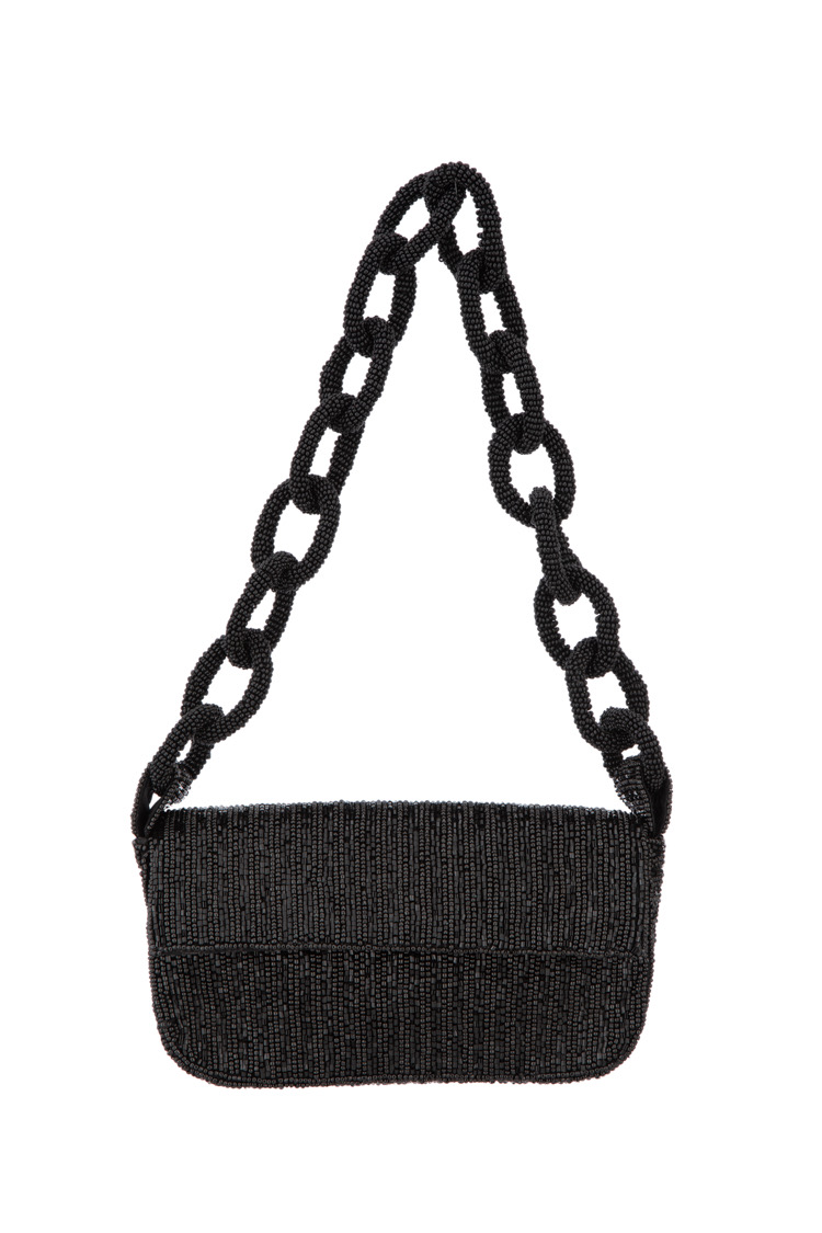 IMG_5431 Occasion Beaded Bag Black B01400 - Image 1