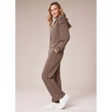 DECK Scuba Pants - Straight Leg Taupe 20348