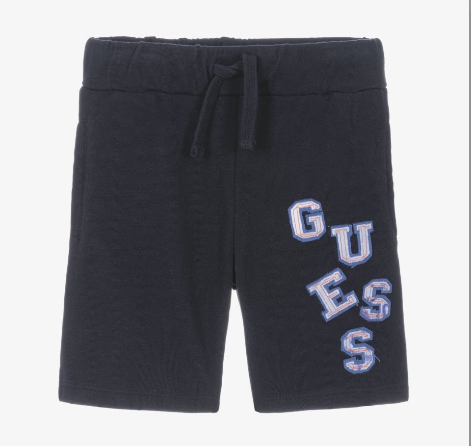 Screenshot GUESS 100% Cotton Navy Soft Shorts - Image 1