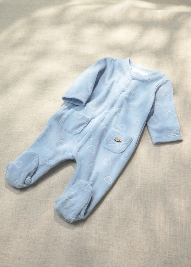 16-02765-078-L-1 MAYORAL Velour Babygro 2765 - Image 1