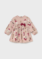 16-02938-010-S-4 MAYORAL Printed Bow Dress 2938 - Image 1