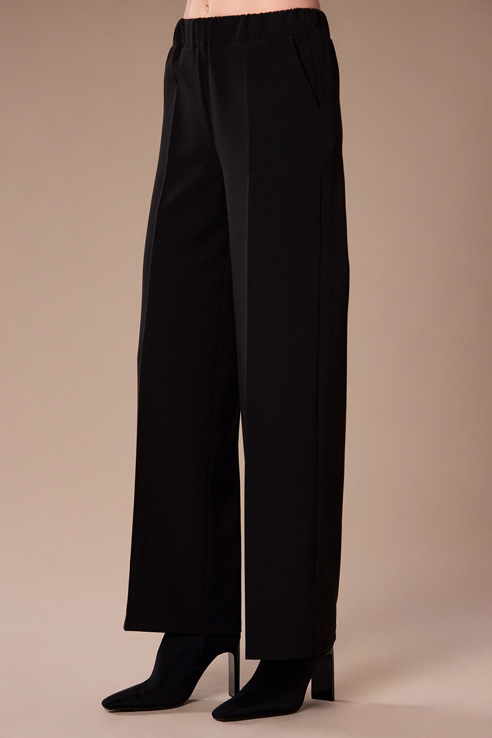 W26173 (2) PERUZZI Straight Leg Pants Black W26173 - Image 1