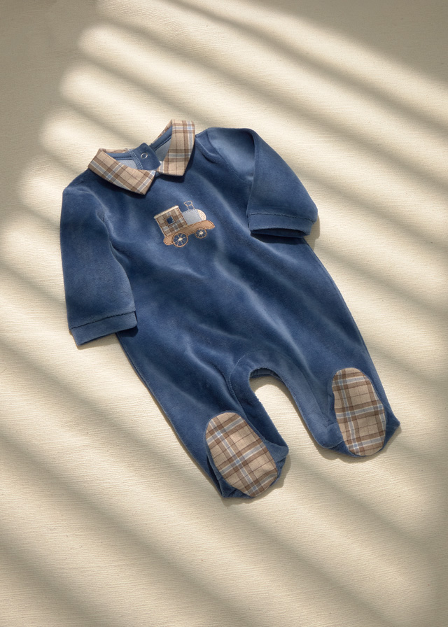 16-02766-082-L-1 MAYORAL Velour Babygro 2766 - Image 1