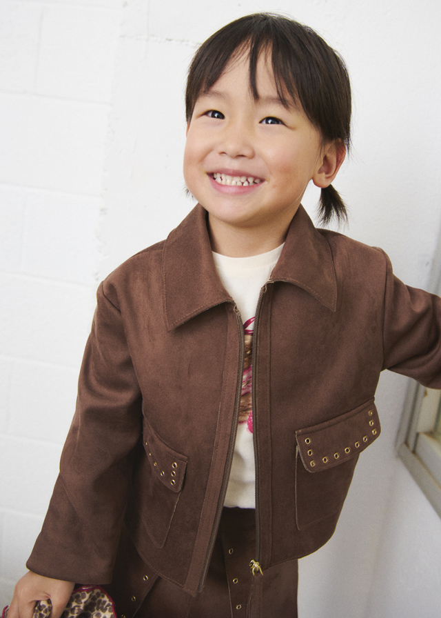 16-04409-090-L-1 Mayoral Faux Suede Jacket 4409 - Image 1