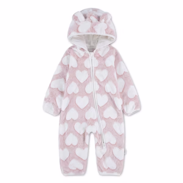 5Z3380-AJ6_F_F HUGGIES Sherpa Fleece Snowsuit - Image 1