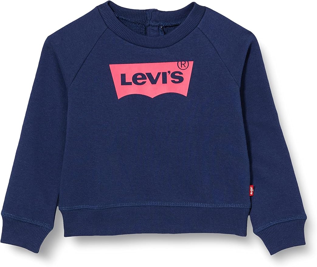 IE6660 LEVI'S Navy & Pink Sweatshirt (6months to 3years) 1E6660 - Image 1