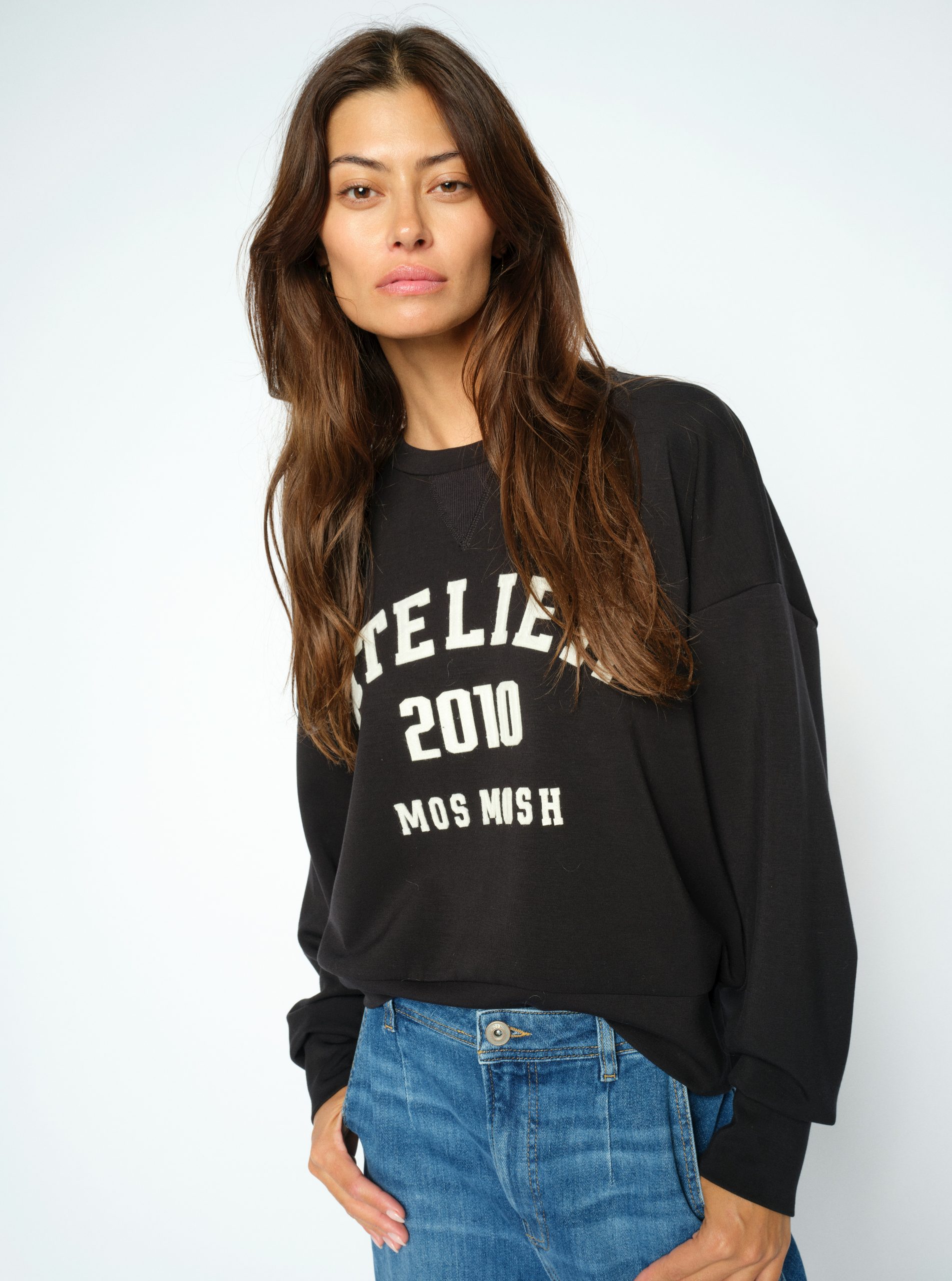 MOS-MOSH_AW26_801_177510_3 Mos Mosh Nima Sweatshirt Black 177510 - Image 1