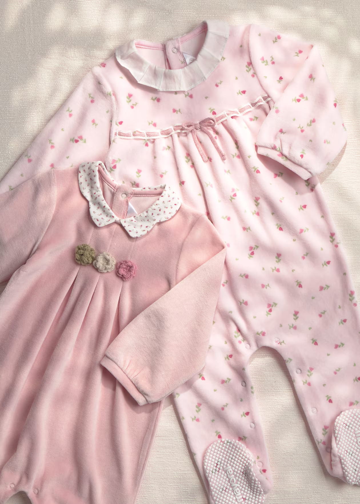 2752 MAYORAL Velour Babygro 2 Pack 2752 - Image 1