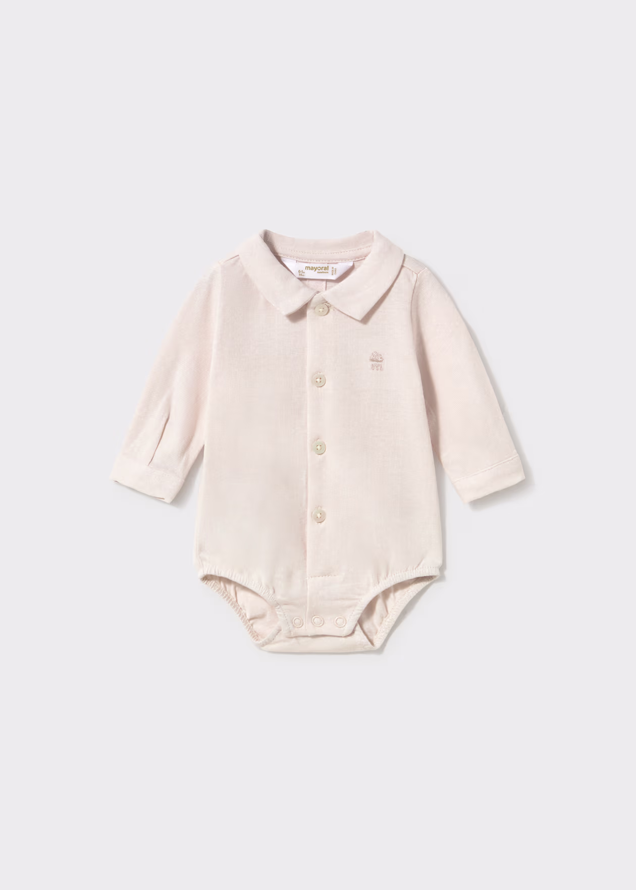 2775milk MAYORAL 100% Cotton Shirt Bodysuit 2775 - Image 1