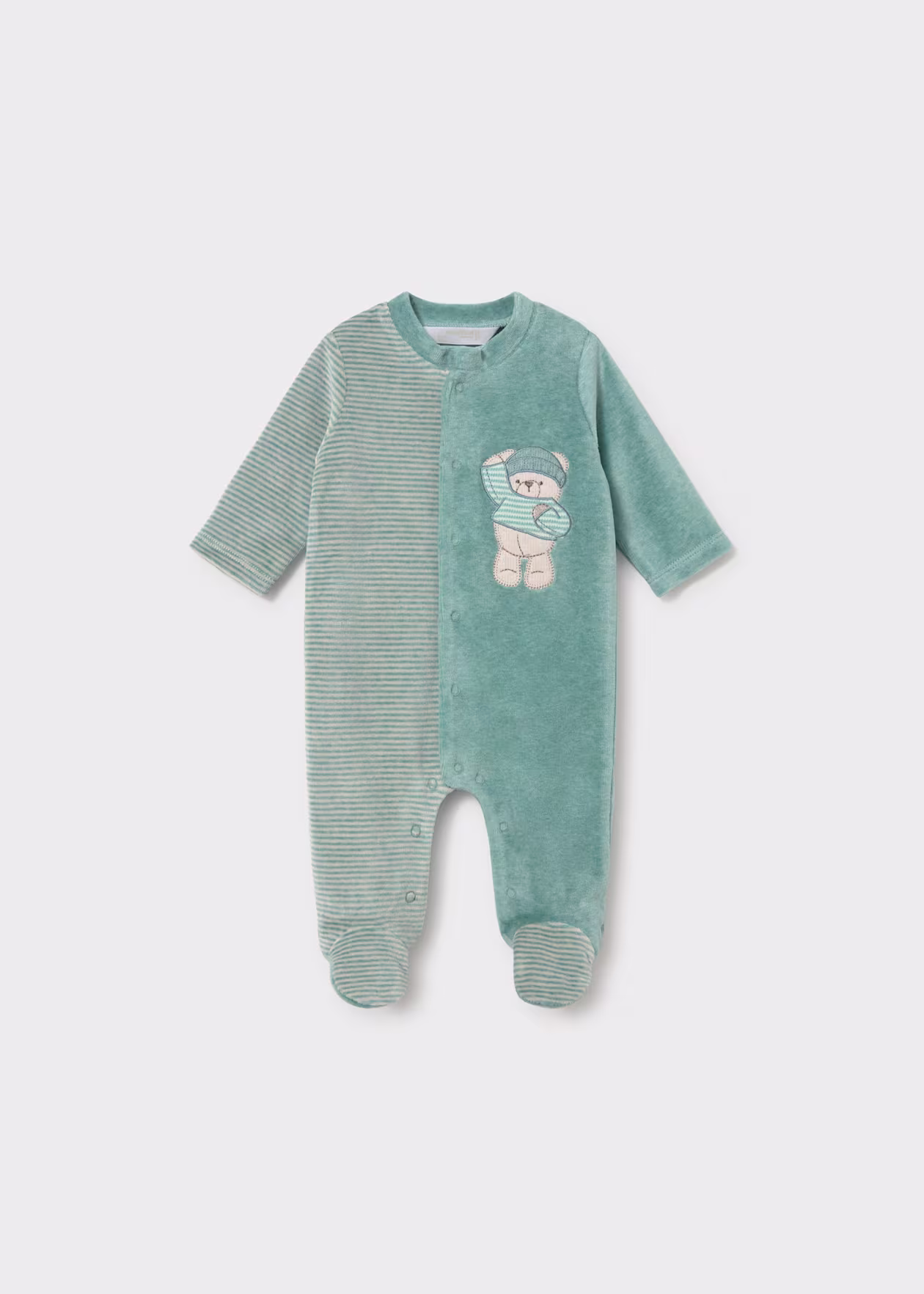 MIN3 MAYORAL Velour Babygro 2765 - Image 1