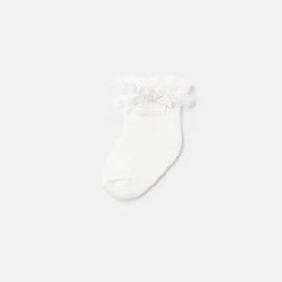 MAYORAL Frill Sock White 9061 - Image 1